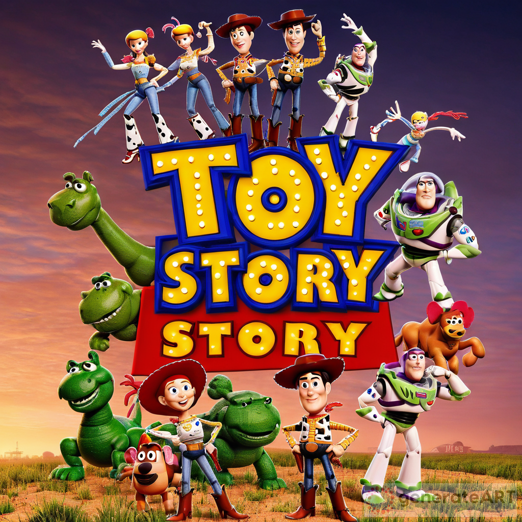 Toy Story Logo Pixar Movie Poster