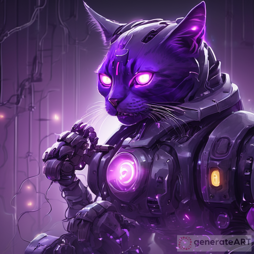 Gato Morado y Robot Siniestro: Terror con Luces