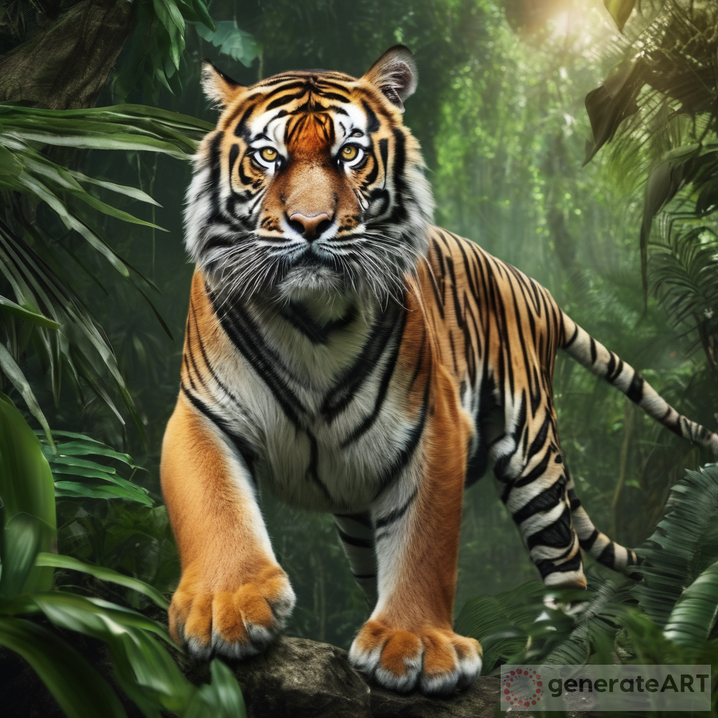 Majestic Tiger in Jungle - Wildlife Beauty