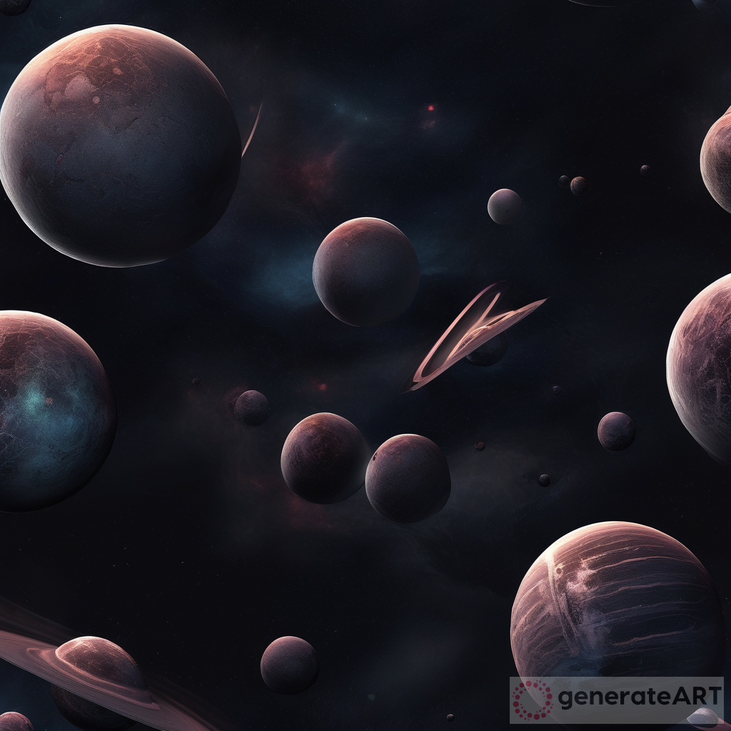 3D Digital Design: Death Planets in Dark Galaxy