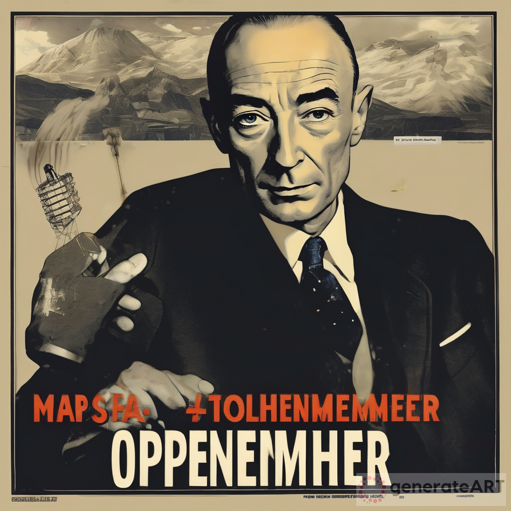 Oppenheimer Atomic Bomb Poster Mash Up