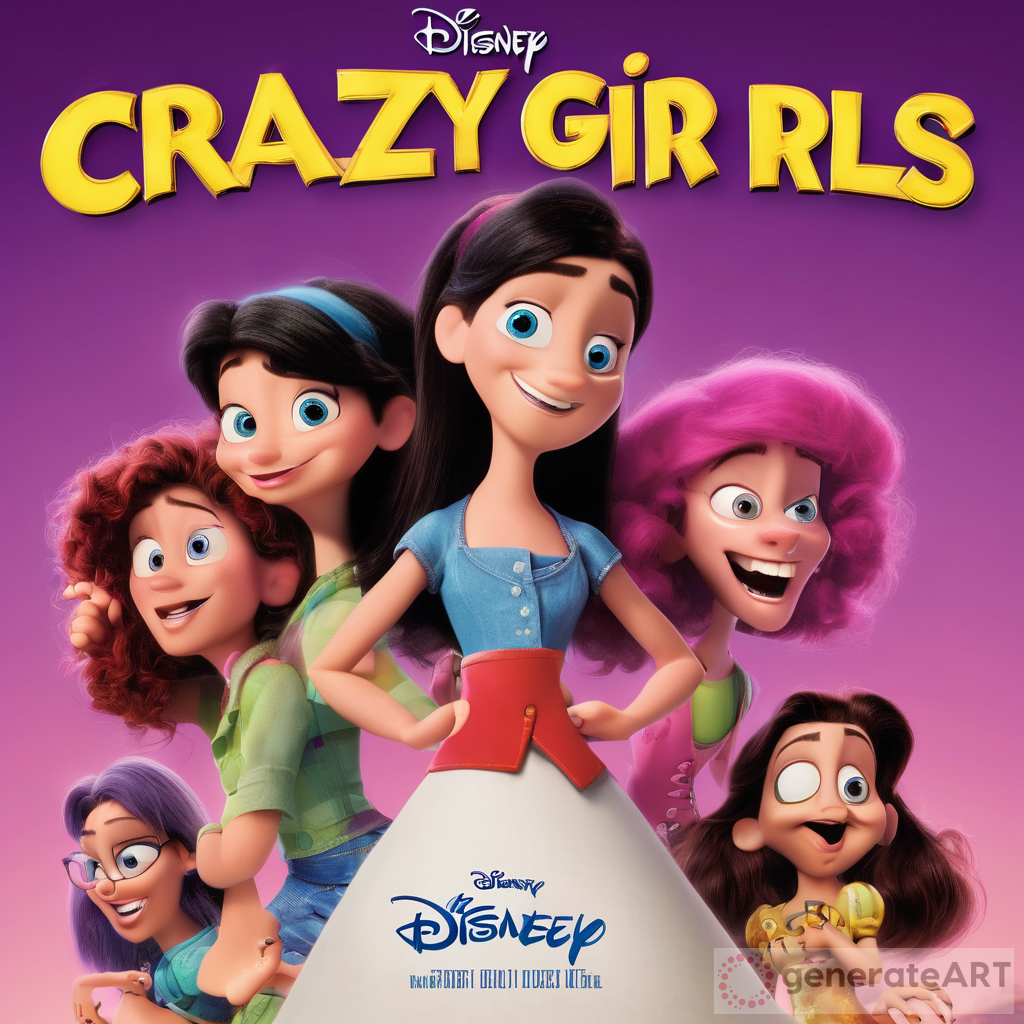 The Crazy Girls: Disney Pixar Movie Poster