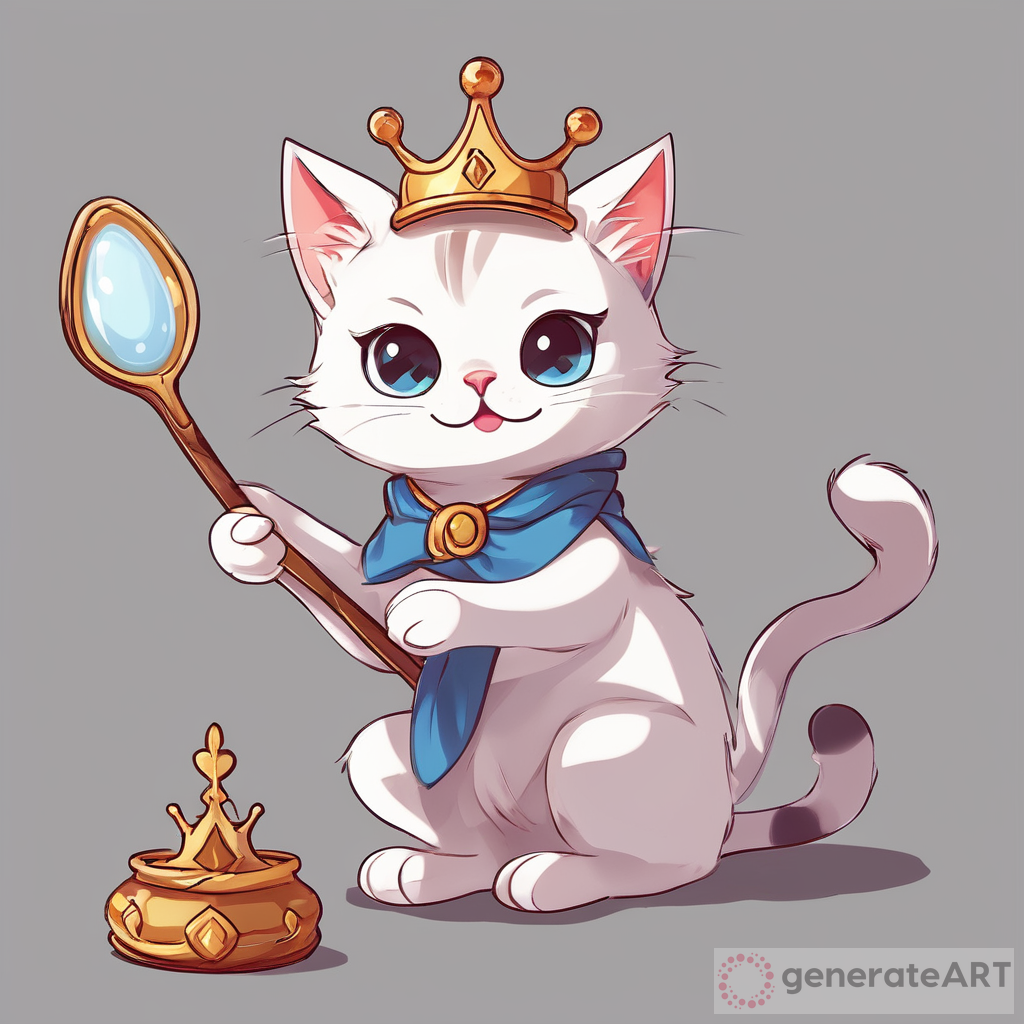 Enchanting Cat with Crown