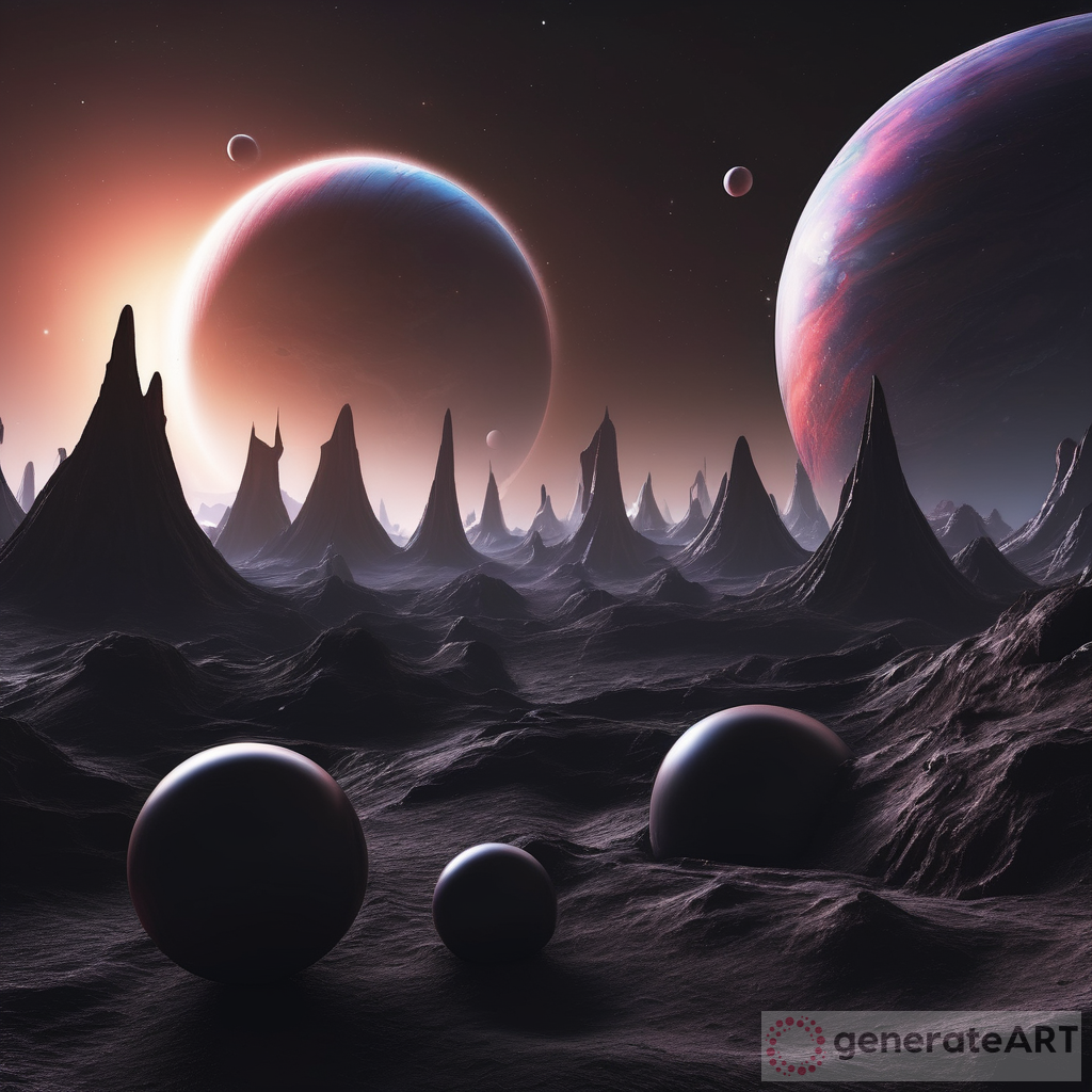 Realistic 3D Design of Dark Alien Planets
