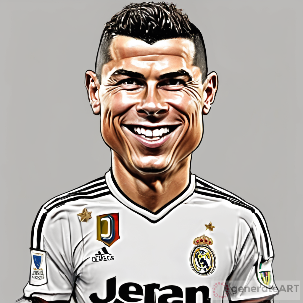 Ronaldo Career Caricature - A Legend in Football
