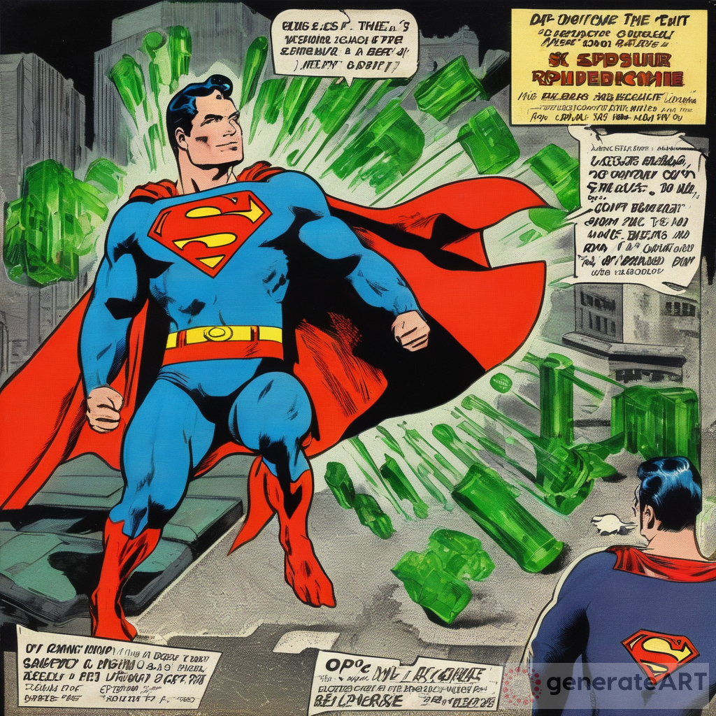 Superman's Struggle Against Kryptonite