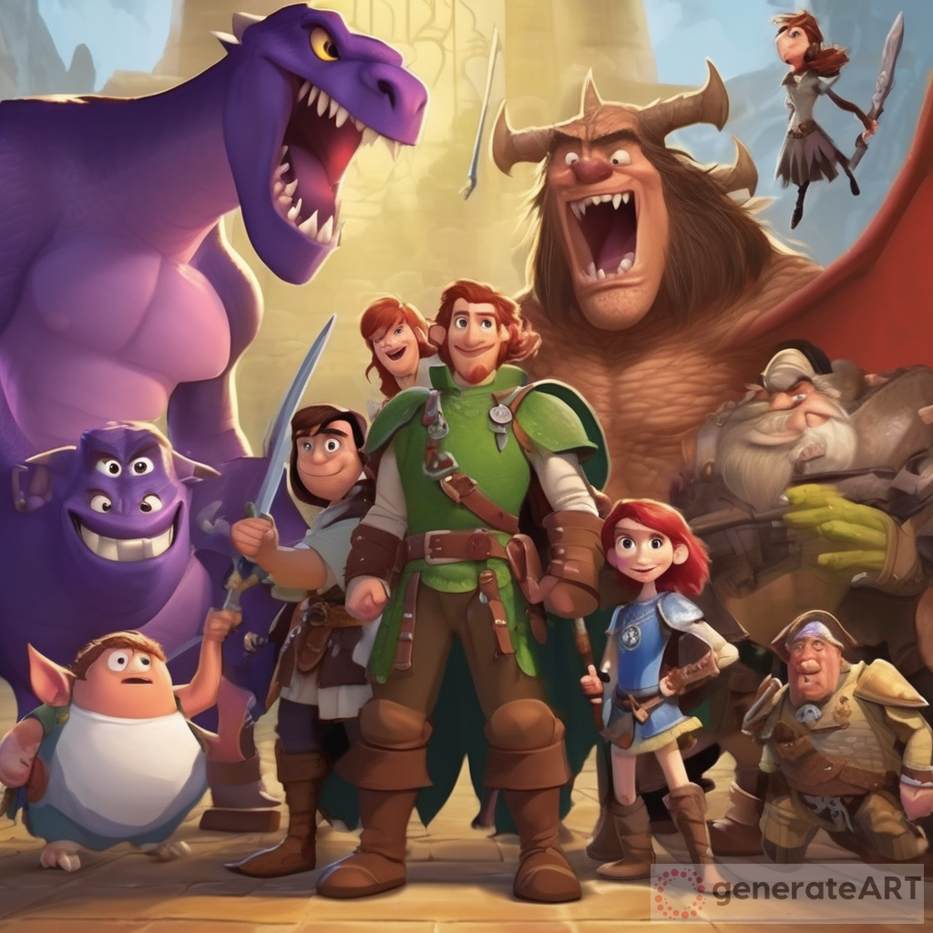 Pixar Movie Poster: Dungeons and Dragons