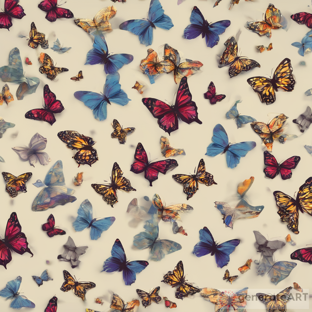 Mesmerizing Butterflies Flying Gracefully