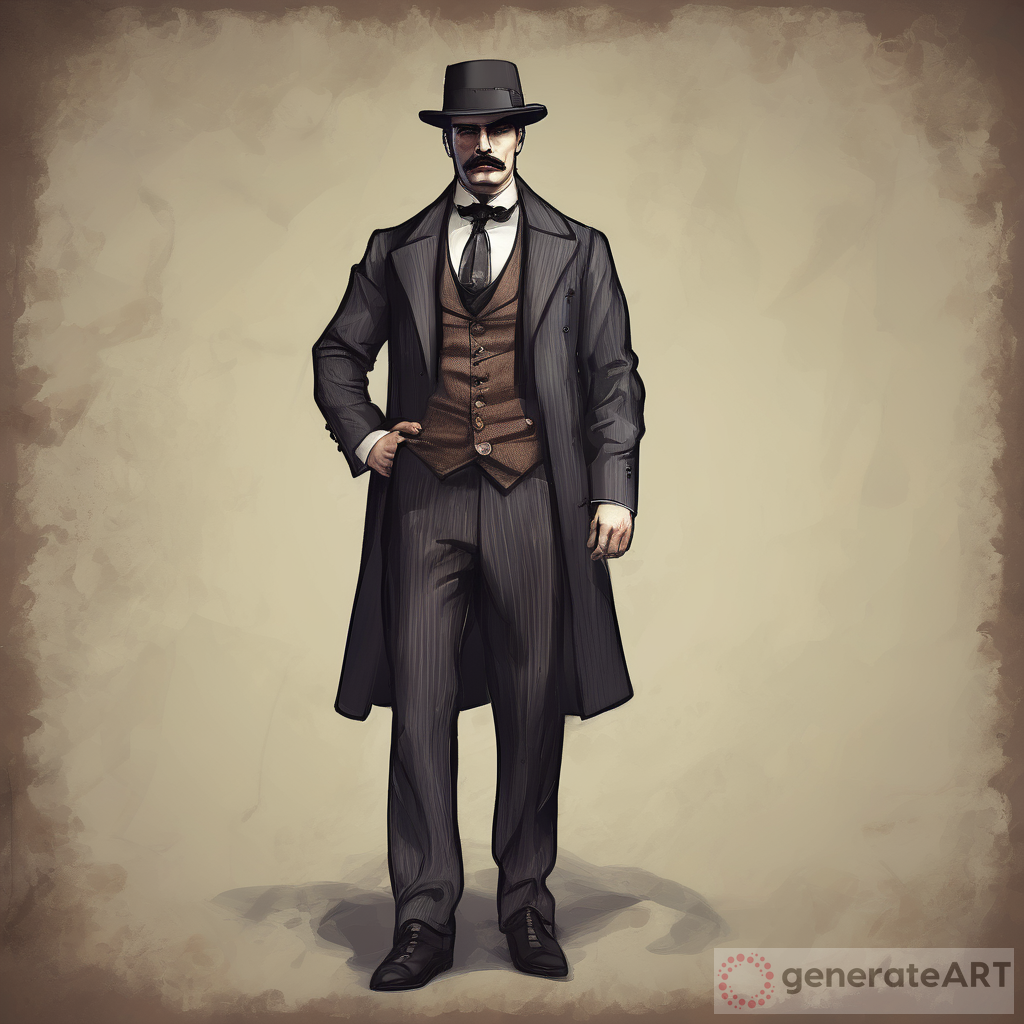 Handsome Victorian Gangster Leader
