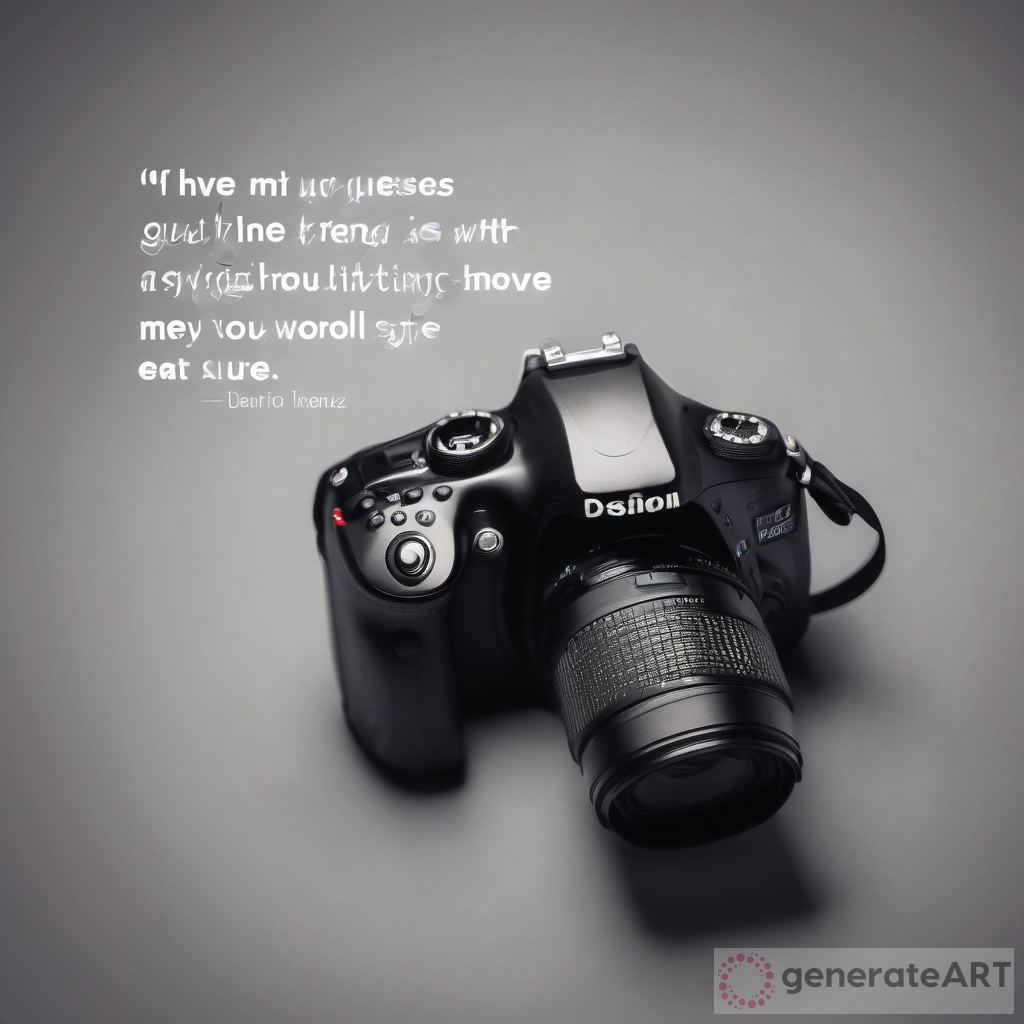 Motivational Quotes with Charcoal Style Concert Lighting DSLR