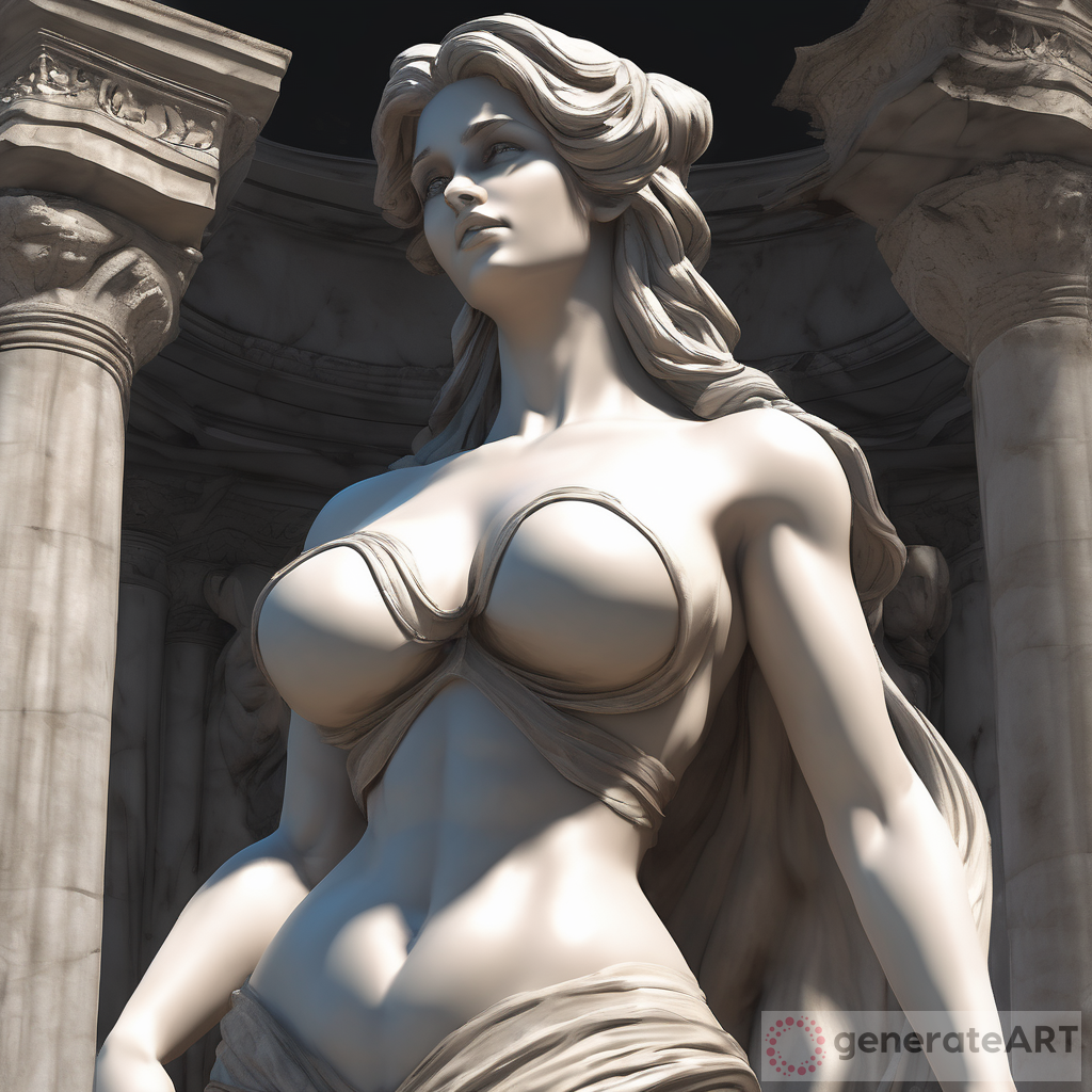 Goddess Statue Ample Cleavage Picture