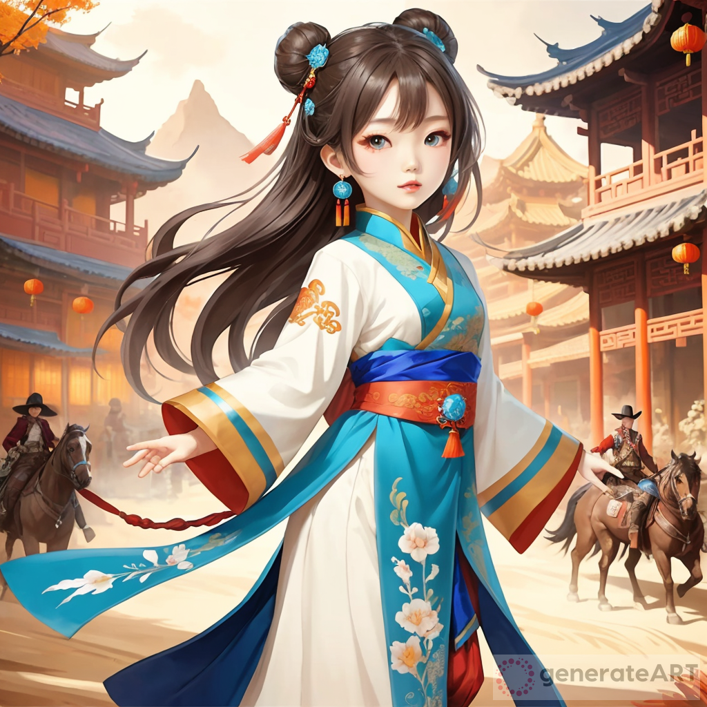 Wild West Chinese Ten-Year-Old Girl Fantasy Adventure