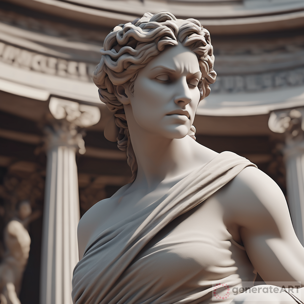Timeless Beauty: Greek Sculpture of Hercules in Cinematic 8K Resolution