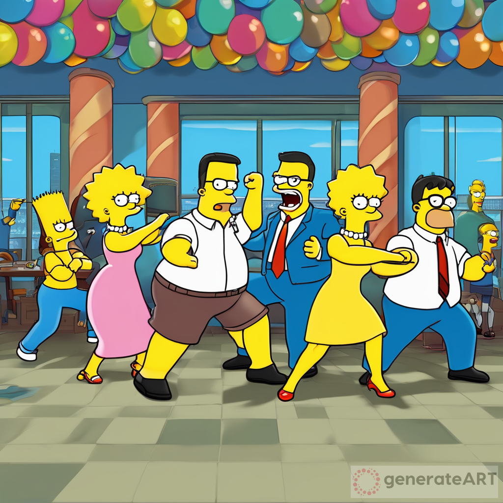 Simpsons Family Dance Off