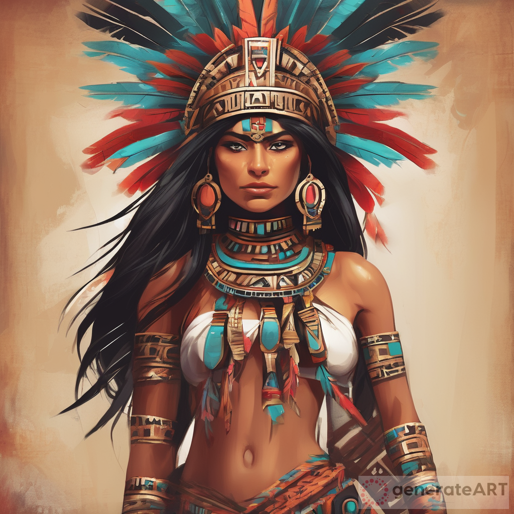 Aztec Princess: Regal Beauty and Wisdom
