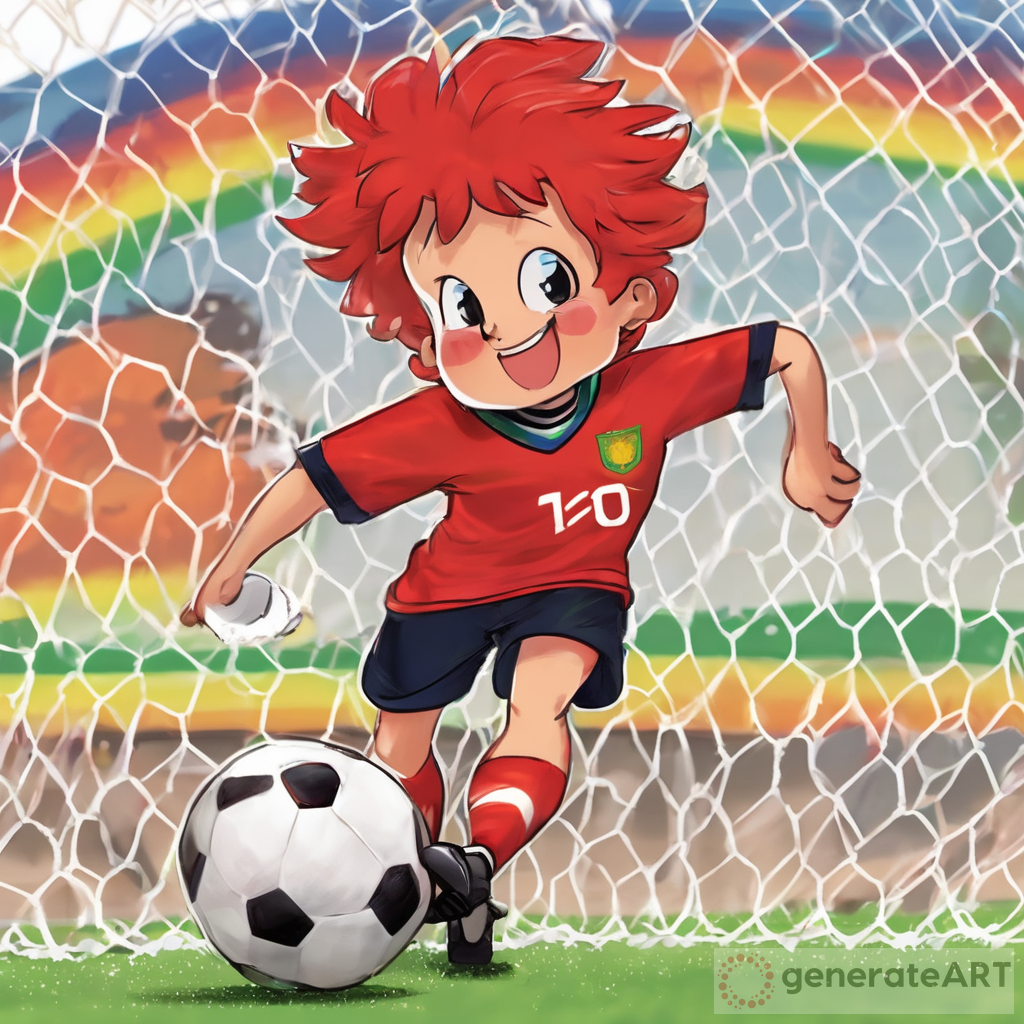Red in Soccer Jersey