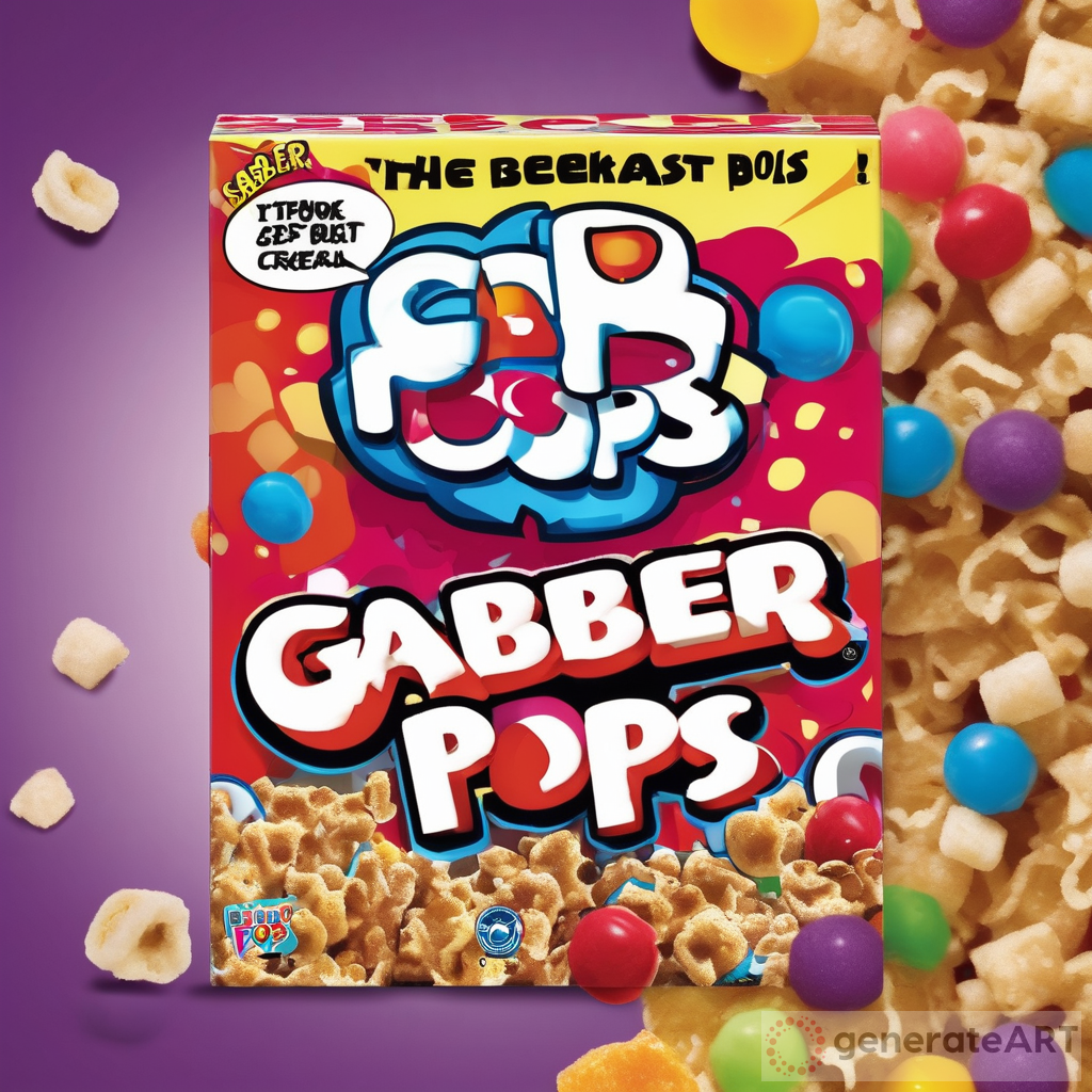 Delicious Gabber Pops Breakfast Cereal