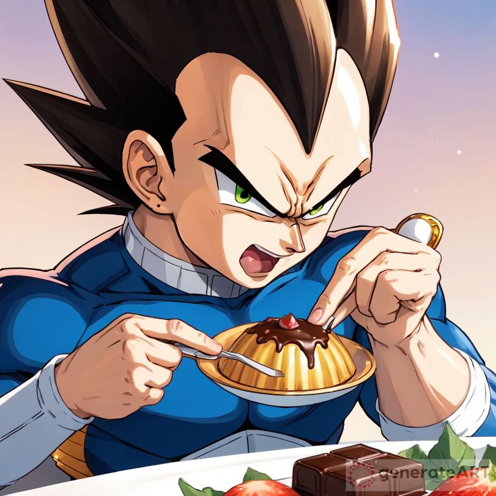 Vegeta Takes a Beer Break | GenerateArt