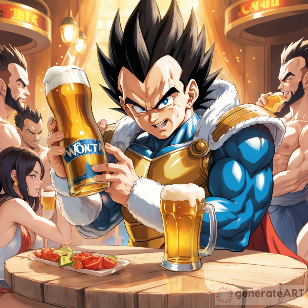 Vegeta Takes a Beer Break | GenerateArt