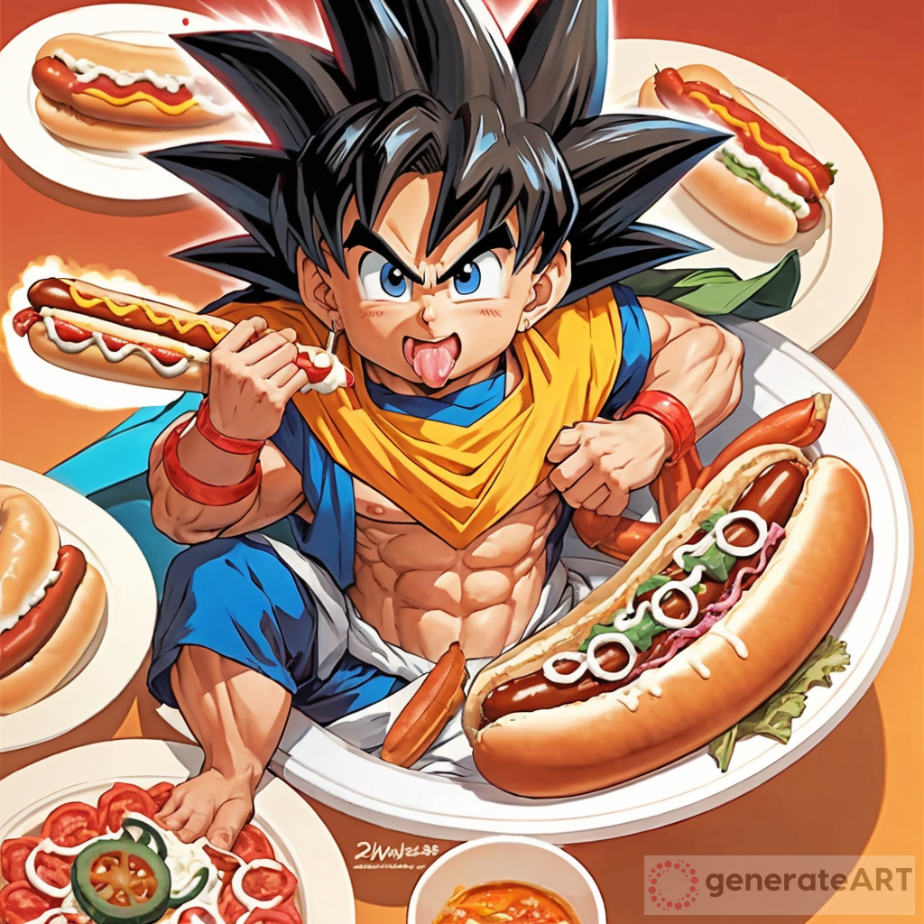 Goku's Hotdog Adventure