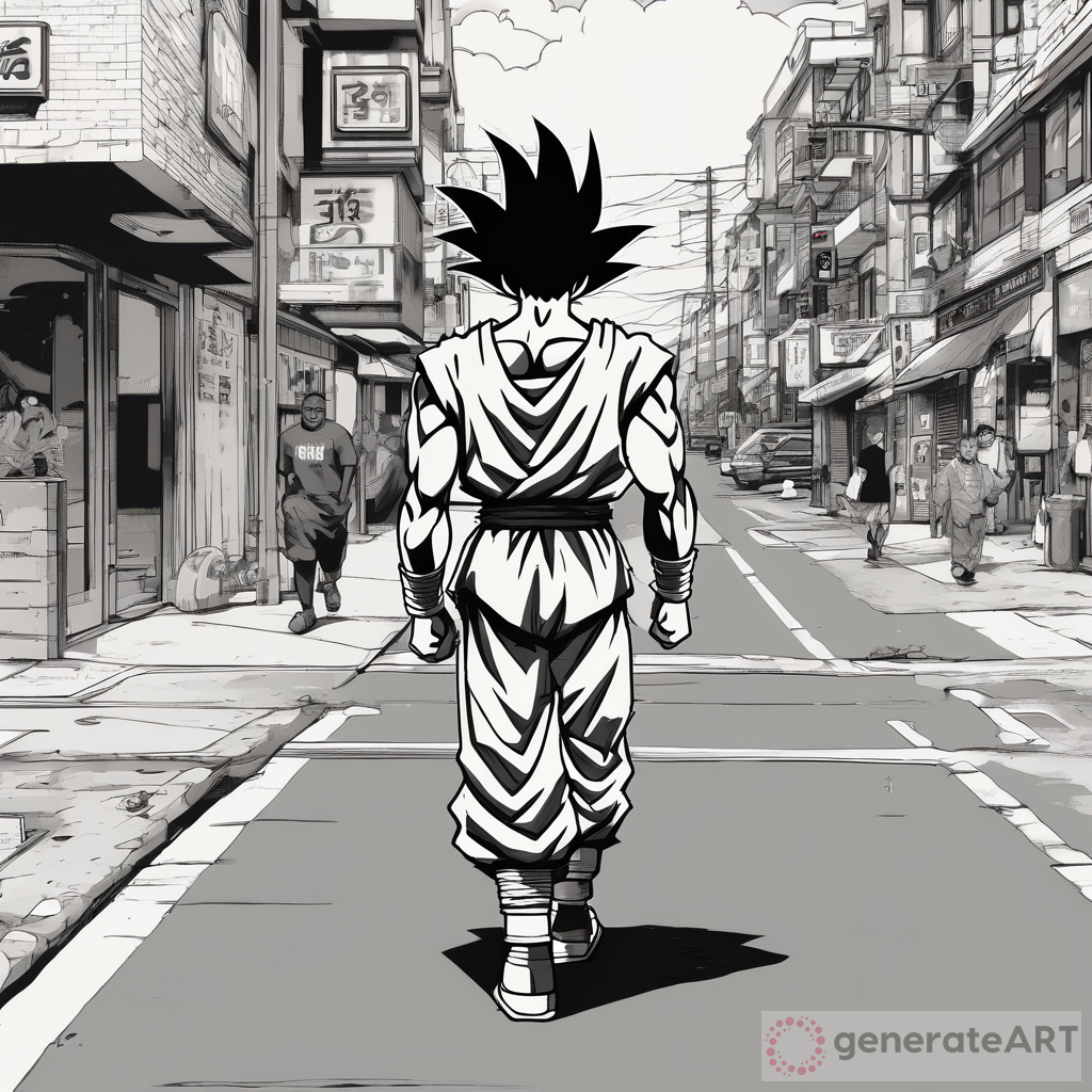 Goku Walking: A Saiyan's Journey