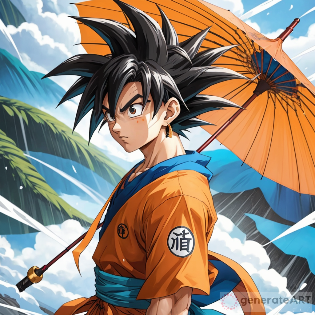 Goku Umbrella Showdown