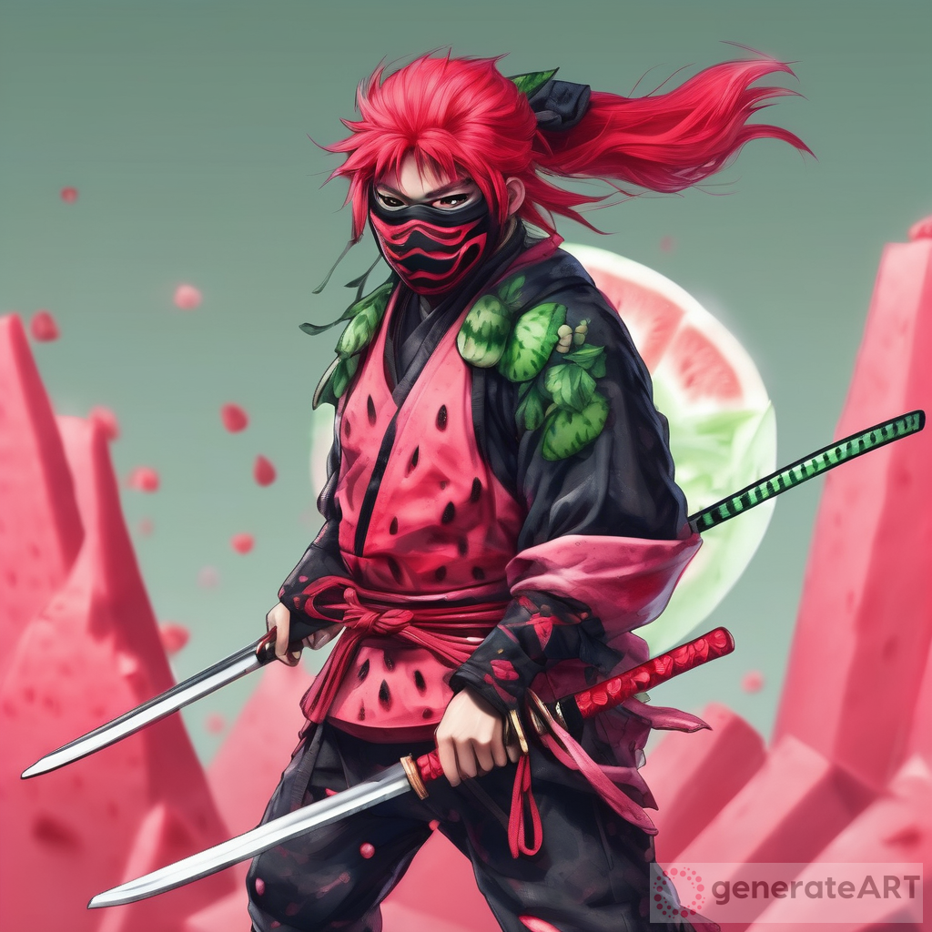 Fierce Watermelon Samurai Ninja
