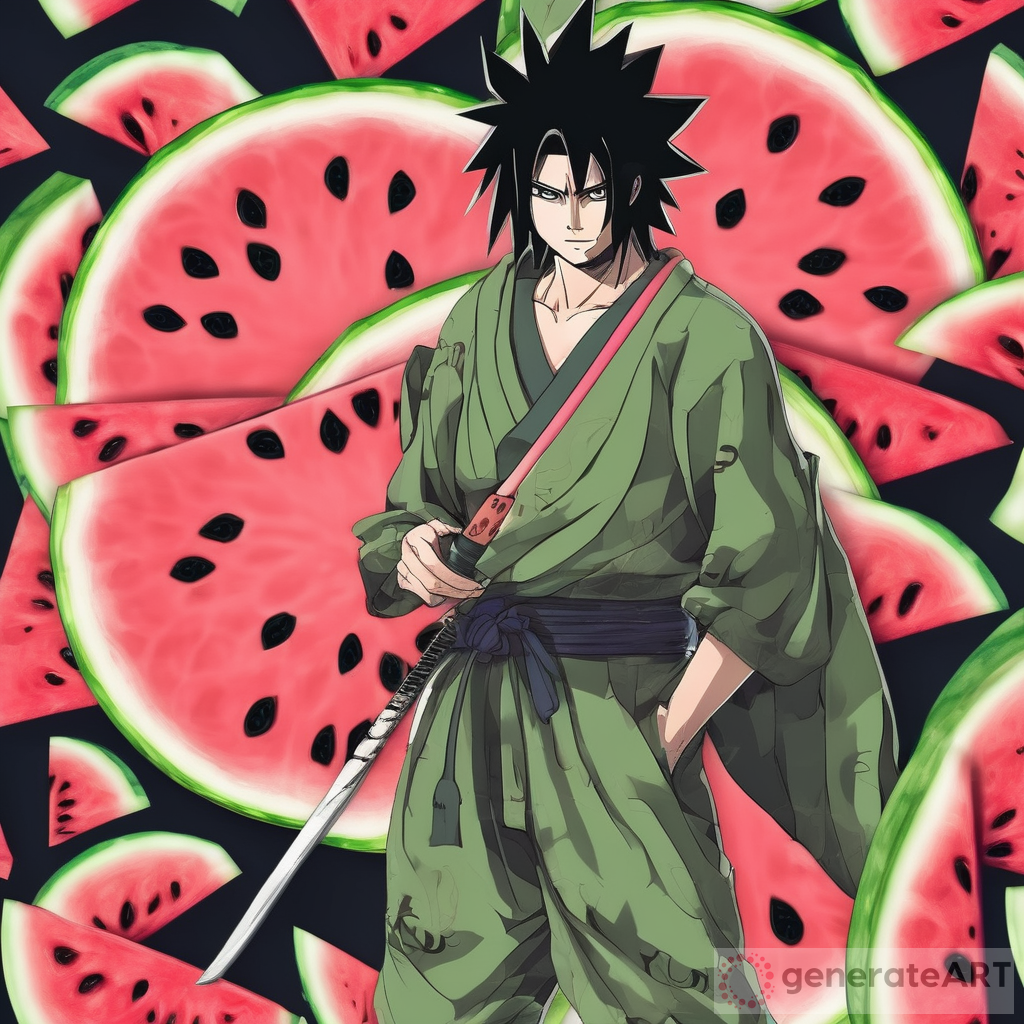 Sasuke Watermelon Samurai Anime