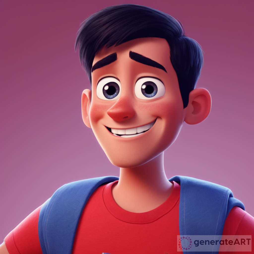 Detailed Pixar Animation Style Character Design: Alex
