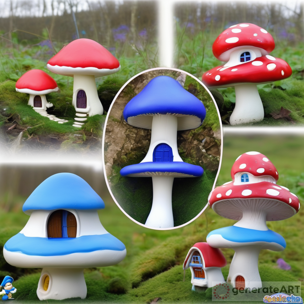 Smurfs Mushroom House: A Vibrant and Complex Design