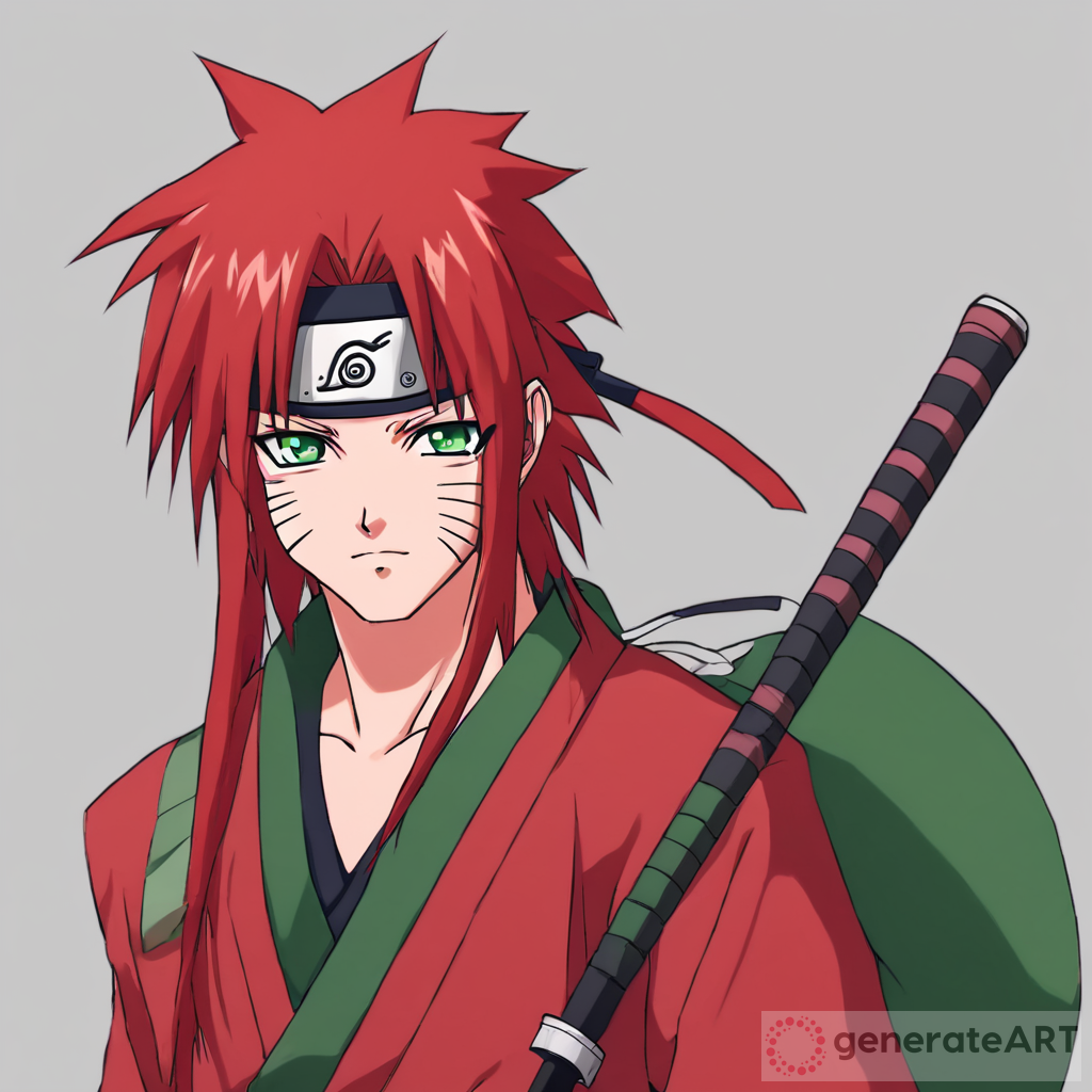 Red-haired Samurai: Naruto Style Fighter