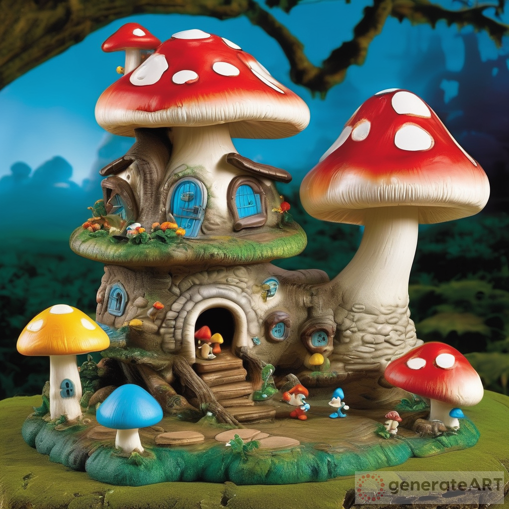 Discover Smurf's New Mushroom House Toy