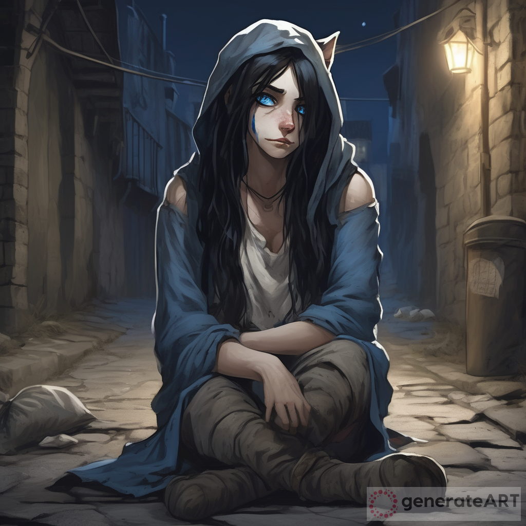 Homeless Catgirl in Medieval Fantasy World