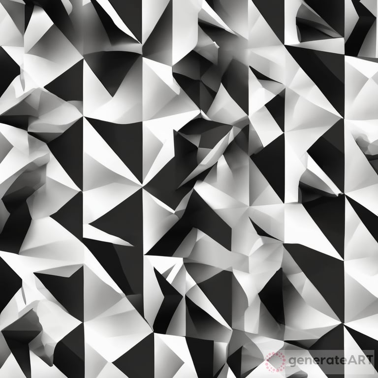 Create a Geometric black and white abstract design for beak of gouldian flinch