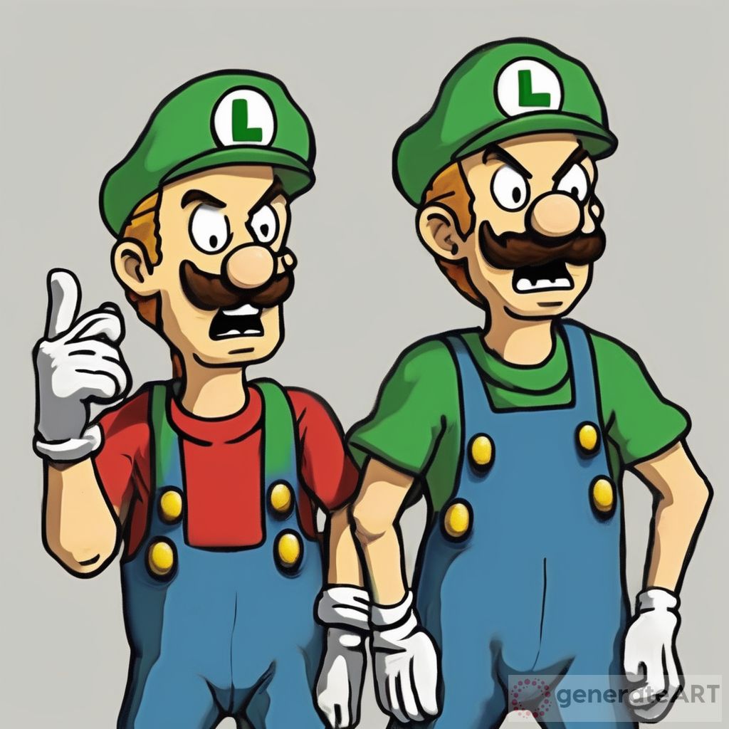 Beavis & Butthead in Mario & Luigi Costumes
