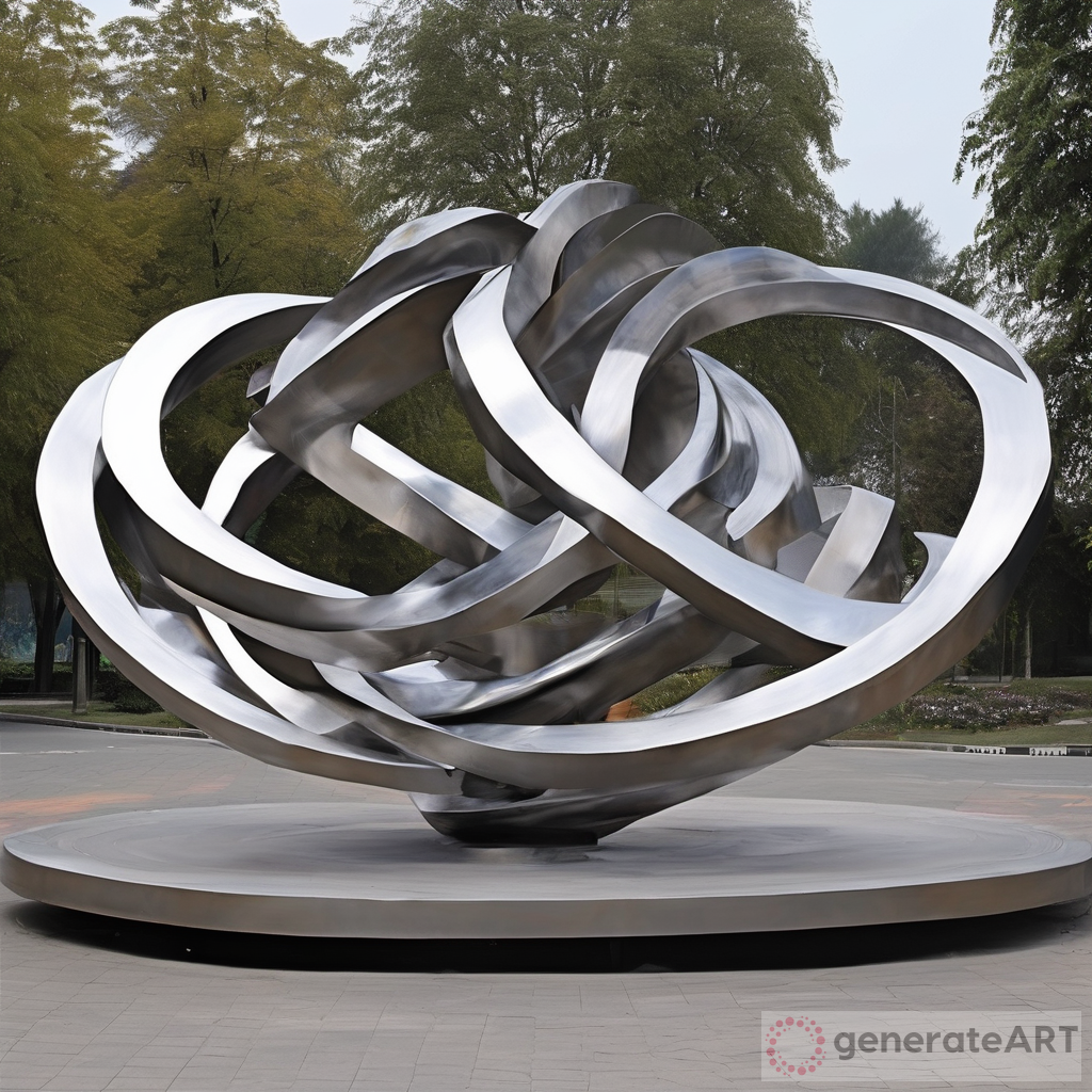 Stainless Steel Abstract Sculpture Roundabout Art