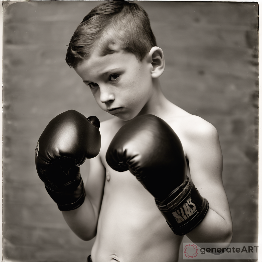 Shirtless Young Boy Boxing: A Battle of Strength and Skill