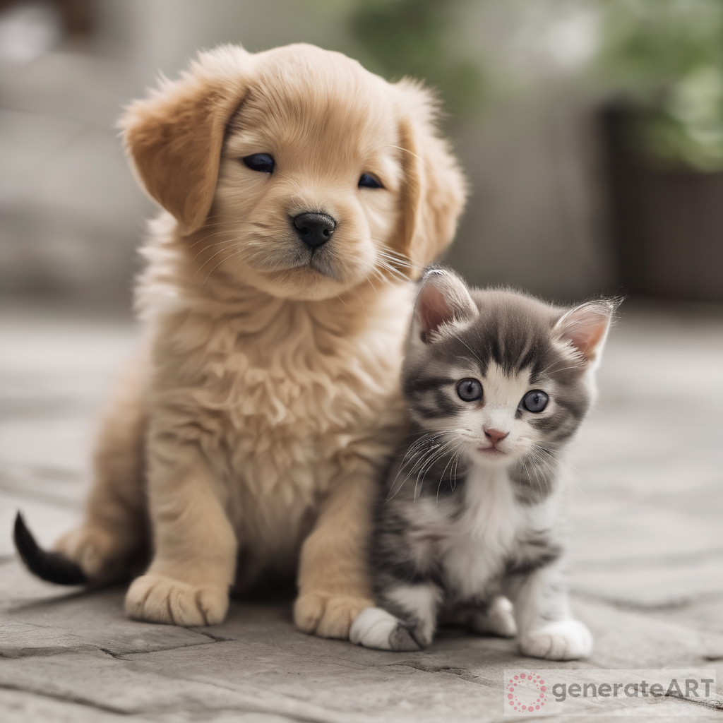 Adorable Kitten and Puppy Playtime