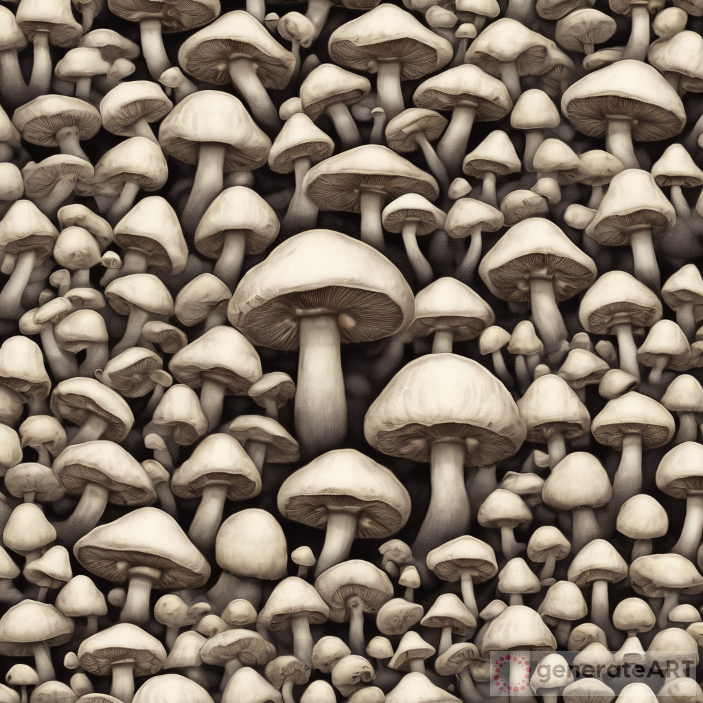 Surreal Mushroom: Eyes Everywhere in the Forest