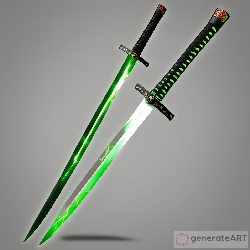 Green Lightning Katana Samurai