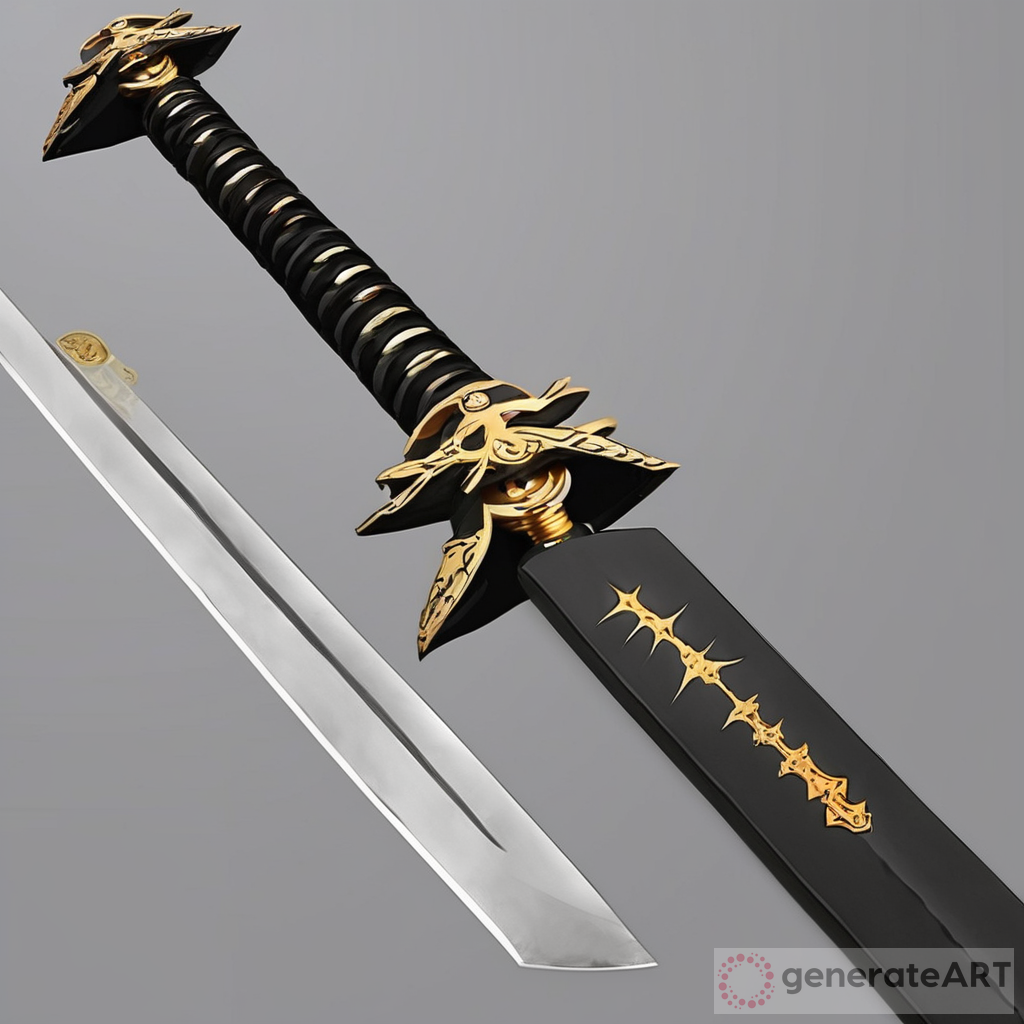 Epic Naruto Style Thunder Bolt Shape Katana Sword | GenerateArt