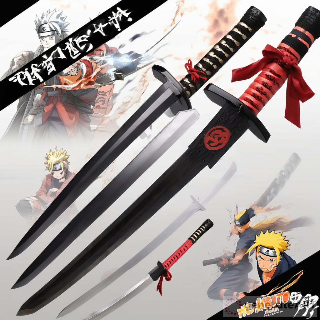 Epic Naruto Style Thunder Bolt Shape Katana Sword