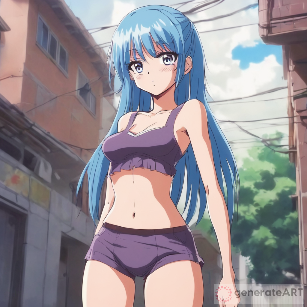Serene Beauty: Anime Girl in Panties
