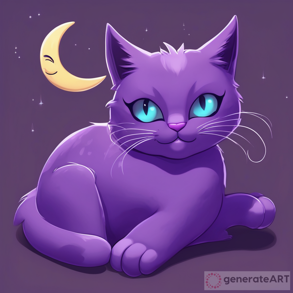 CatNap is a purple cat with dark purple paws, white shiny eyes, a zipper on its torso, and a big inhuman smile like the rest of the critters, on the zipper there is a crescent moon pendant