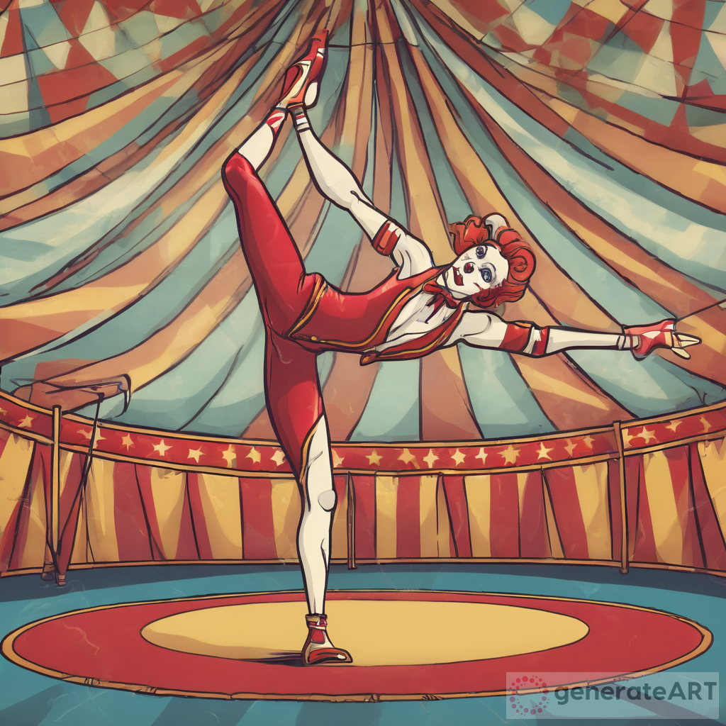 circus contortionist cartoon