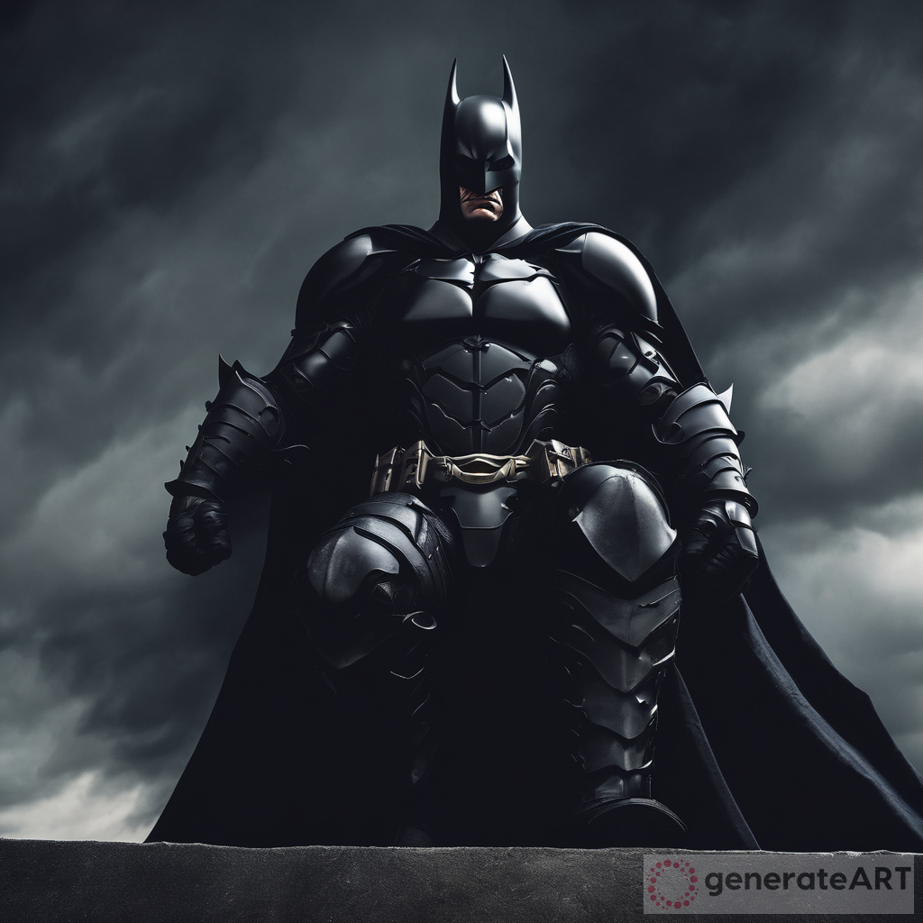 Intense Gaze: Giant Dark Knight