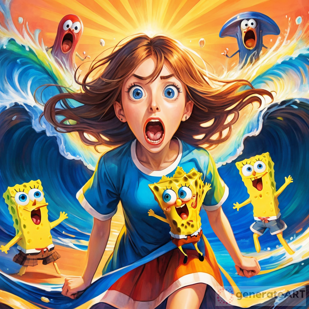 can you appropriate the artwork scream by edward munch but change it to spongebob screaming