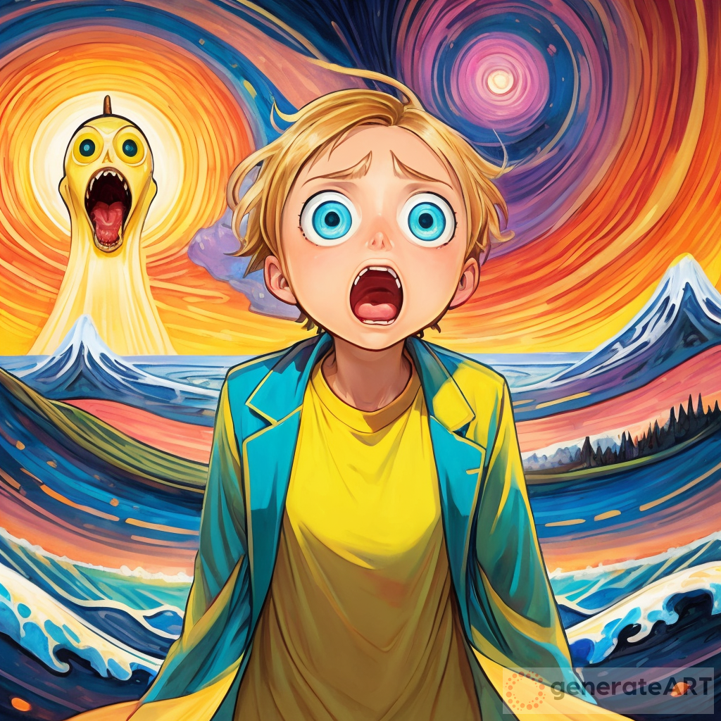 can you appropriate the artwork scream by edward munch but change it to morty