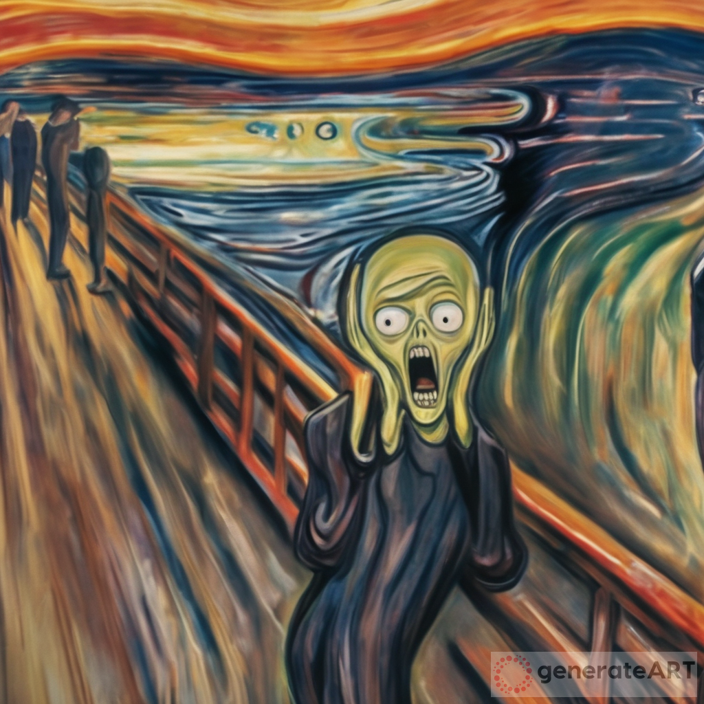 can you appropriate the artwork scream by edward munch but change it to morty