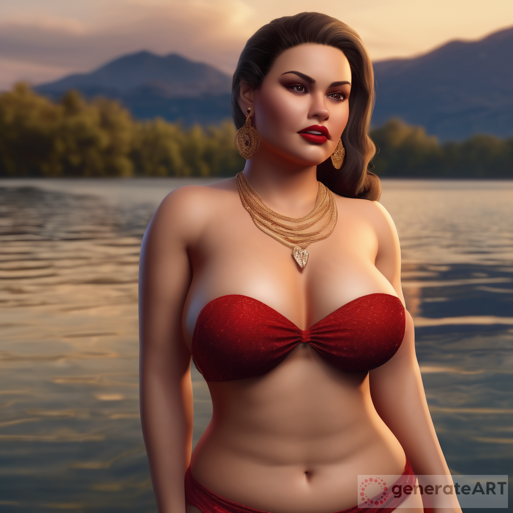 Latin Woman in Micro Bikini: Hyper Realistic 4k Photography
